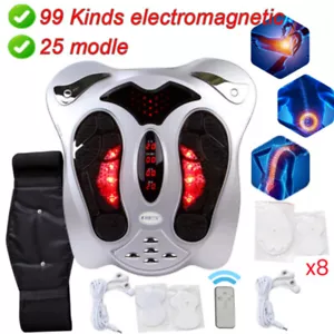 New EMS & TENS Foot Massager Machine Legs Circulation Devices Muscle Stimulator - Picture 1 of 14
