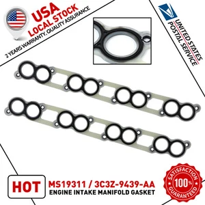 OE For Ford F250 F350 6.0L/6.4L Powerstroke Diesel Intake Manifold Gaskets - Picture 1 of 7
