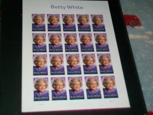 Betty White Stamp Sheet 20 Forever Stamps Last One - Picture 1 of 1