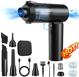 Cordless Handheld Vacuum Cleaner Rechargeable Car Auto Wet Dry Duster +3*Filters - Picture 1 of 12