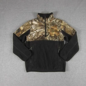 Columbia Sweater Boys Youth XS 6/7 Camo Fleece Overlay 1/4 Zip Pullover - Picture 1 of 14