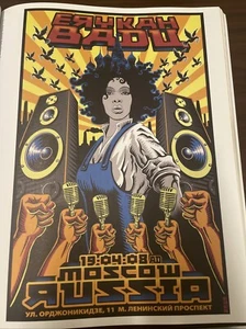 NICE! ERYKAH BADU. MOSCOW RUSSIA 2008. 11x14 Art Print Poster. Ships Free! - Picture 1 of 3
