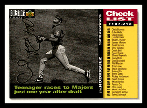 Alex Rodriguez 1995 Collector's Choice Gold Signature #527 2nd Year NM-MINT