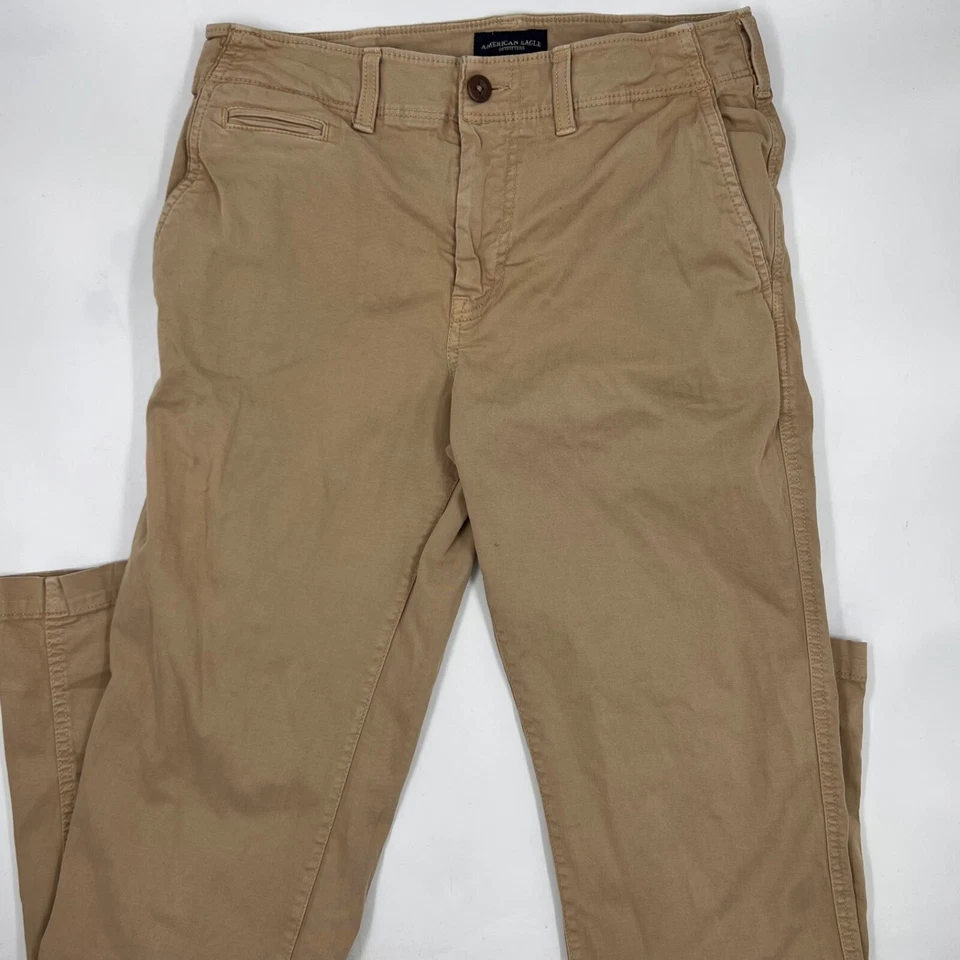 American Eagle Mens Chino Pants Size 29/32 Beige Tan Original Straight Casual - Image 1 of 4