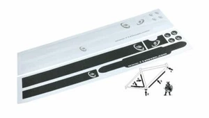 GST Kit ADESIVI DI PROTEZIONE TELAIO BICI EFFETTO CARBONIO _Nero_ - Foto 1 di 1