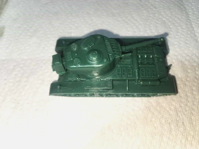 JUEGO DE COLECCIÓN MARX CAMPO DE BATALLA CAÑÓN VERDE BOSQUE, # 41 TANQUE Y BALSA Foto 1 de 4