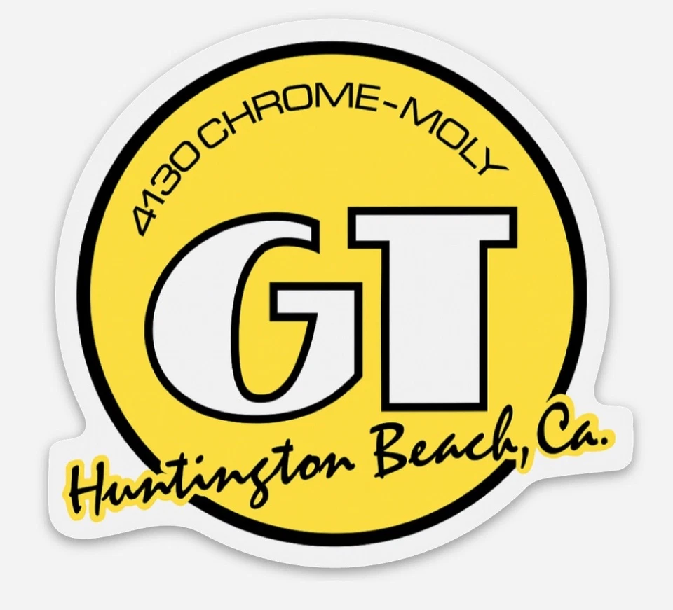 GT BMX  Bicycle Old School Logo Vinyl Sticker Decal 3” - Image 1 of 1