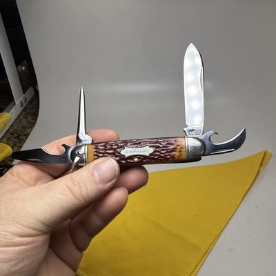 VINTAGE CAMILLUS NY USA 99 BOY SCOUT CAMPING POCKET KNIFE GREAT CONDITION - Image 1 of 4