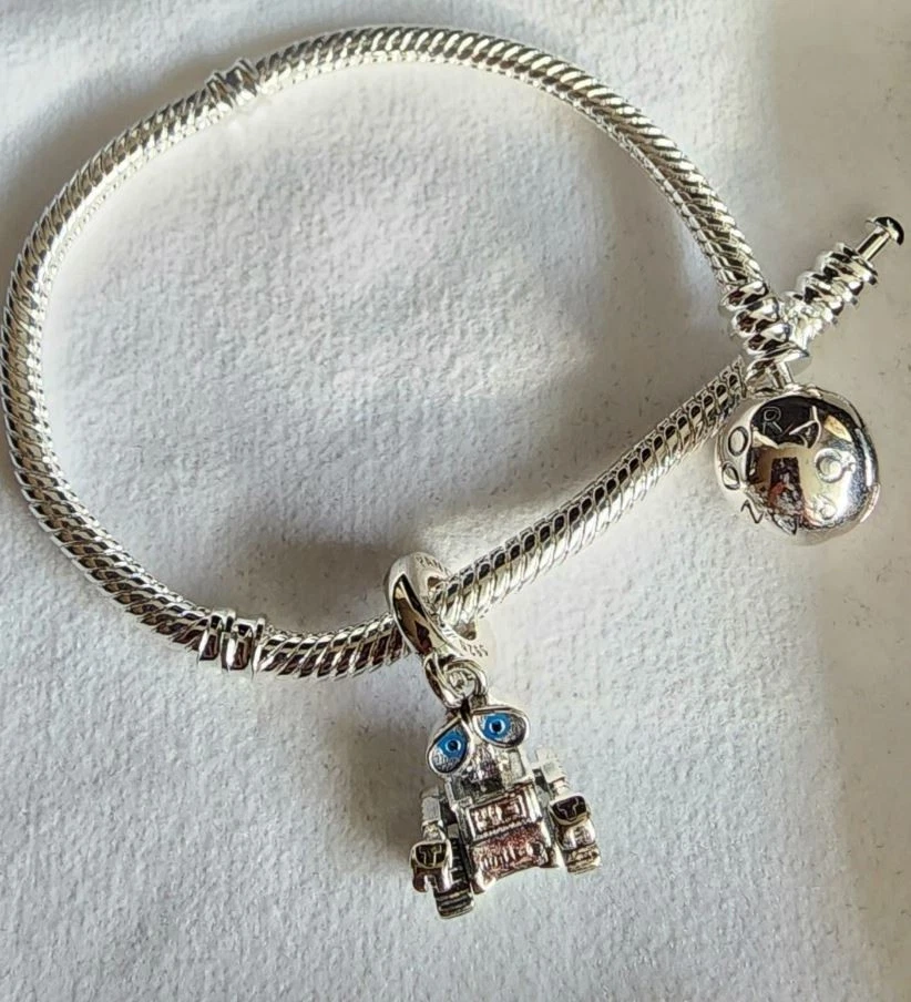 Pandora x Disney Pixar Wall-E Dangle Charm-Anhänger S925 Silber - Bild 1 von 3