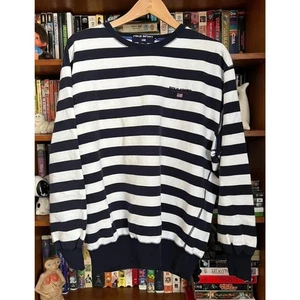 Polo deportivo a rayas grande vintage Ralph Lauren para hombre - Imagen 1 de 5