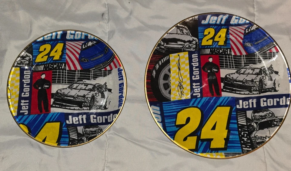 复古 Jeff Gordon 24 NASCAR 收藏板 8 英寸和 10 英寸加地毯工艺套件 20x30 — 第 1/4 张图片