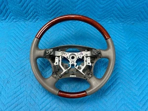 Lexus GX470 Steering Wheel w/ Wood Trim Sandalwood 45100-60660 2008 2009 OEM - Picture 1 of 8