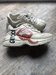 Gucci Rhyton Leather Sneaker Vintage Logo size 6.5 Used But Good Conditions - Picture 1 of 5
