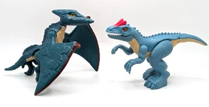 2 Imaginext Jurassic World Dinosaurs Allosaurus & Camp Cretaceous Pteradactyl - Picture 1 of 10