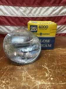 NOS Vintage GE 4000 Low Beam Headlight 12V - Picture 1 of 24