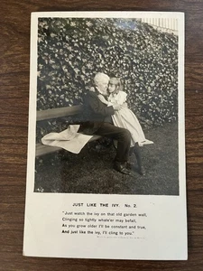 Bamforth Life Model Postcard ~ Just Like the Ivy (2) ~ Love ~ RPPC - Picture 1 of 2