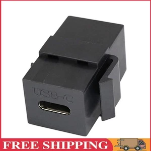 USB 3.1 Type C Keystone Female to Female Jack Coupler Inserts Socket Port(Black) - Bild 1 von 11