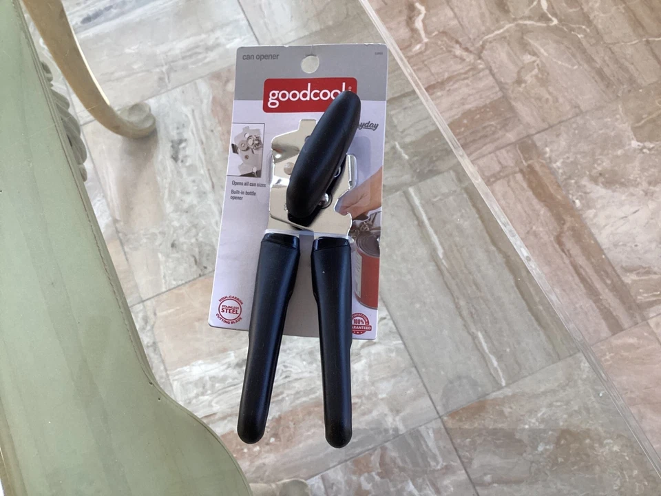 Good Cook Can Opener, Safe Cut Manual Can Opener, No Sharp Can Edges, Black - Image 1 of 1
