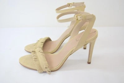 Zapatos Aldo Beige Gamuza/Cuero 4" Tacón Flecos Para Mujer Punta Abierta Talla 7.5 En Oferta Foto 1 de 4