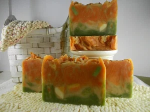 Orange Blossom Honey Goat Milk Soap Artisan Handmade Gift Soap Homemade - Picture 1 of 10