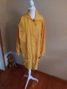 Perry Ellis Portfolio Damen gelber Mantel medLarge klassisch schön gelb - Bild 1 von 21