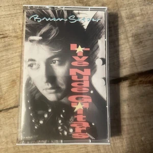 Vintage 1988 Cassette Tape Brian Setzer Live Nude Guitars EMI Manhattan Records - Picture 1 of 3