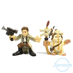 Star Wars Galactic Heroes 2-Pack Endor Trench Coat Han Solo & Ewok Logray - Picture 1 of 1