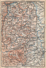 RHEINHESSEN. RHENISH HESSE. Mainz Mannheim Worms Kreuznach. Germany 1926 map