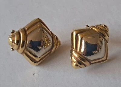 Art-Deco Wempe Ohrringe 750/18K,Weißgold/Gelbgold(Bicolor). Klassisch schön. - Bild 1 von 2