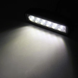 18W 6 LED Car LED Work Light DRL Spotlight Auto Offroad SUV Truck Headlights - Picture 1 of 8