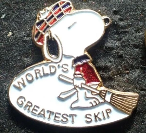 Curling Pin - Snoopy World's Greatest Skip - Bild 1 von 2
