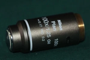 Nikon Objectiv Plan 100x/1.25 Oil ∞/0.17 WD 0.20 Oil Eclipse Microscopio Objetivos - Imagen 1 de 1