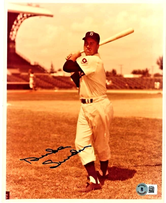 Duke Snider Autographed Brooklyn Dodgers 8x10 Photo HOF BAS - Image 1 of 2