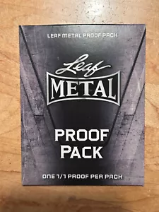 2024 Leaf Metal Multi-Sport Pre-Production Proof Pack Unopened 1/1 Per Pack - Picture 1 of 2