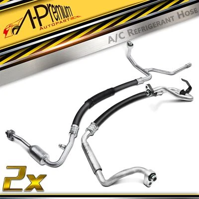 Manguera de refrigerante de aire acondicionado para Ford F-250 F-350 2008-2010 F-450 F-550 Super Duty 2 un. Foto 1 de 4