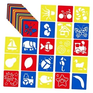 54 Pack Drawing Stencils, Hollow Out Drawing Templates, Plastic Animal - Picture 1 of 8