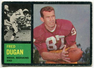 1962 Topps #170 Fred Dugan Washington Redskins - Picture 1 of 2