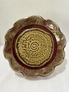 Lantern Hill Pottery Seagrove, NC Pie Plate Signed - Picture 1 of 2