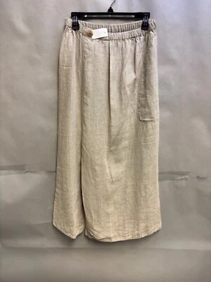 Falda para mujer Flax Designs mediana marrón lino nueva con etiquetas Foto 1 de 3