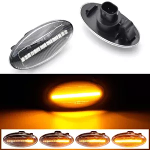 PIN Plug Clear For Suzuki SX4 2006 2007 2008-2020 LED Dynamic Side Marker Light - Picture 1 of 10