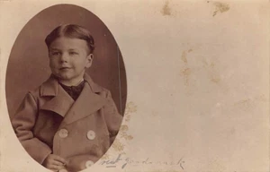 AK: RPPC Unbekannter Junge 1910er Jahre - Bild 1 von 2