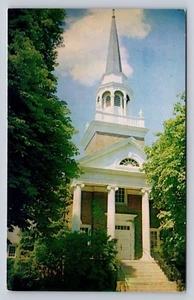 Central Presbyterian Church Center and Second Streets NY Vintage Chrome Postcard - Picture 1 of 2