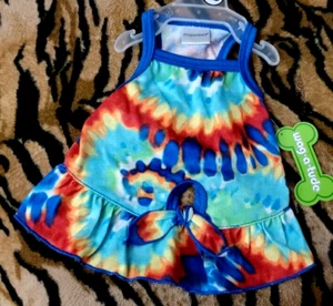 Pet Dress Dog or Cat Tie dye Spaghetti strap sm ea. New w/ Tag! - Picture 1 of 4
