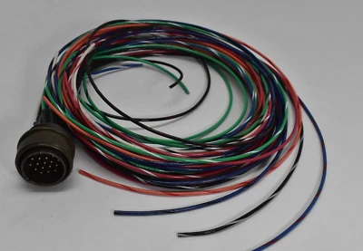 19 Pin Male Circular Connector Wire Harness with Amphenol ACC06A22-14P - Image 1 of 4