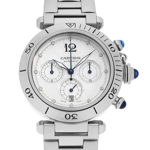 Cartier Pasha Chronograph W31030H3 second hand mens - Bild 1 von 10