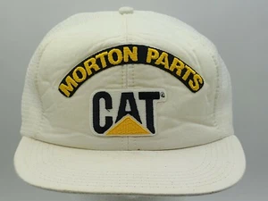 VINTAGE MORTON PARTS KATZE, RAUPE NETZ DRUCKKNOPFLASCHE MÜTZE/KAPPE, hergestellt in den USA! - Bild 1 von 9