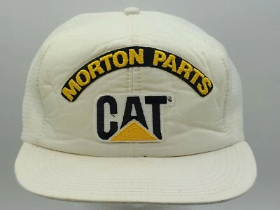 VINTAGE MORTON PARTS CAT, CATERPILLAR MESH SNAPBACK HAT/CAP, Made In USA! - Image 1 of 4