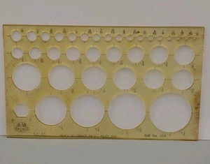 A&W Tru Bilt No. 81 CIRCE TEMPLATE ARCHITECT Made in USA Vintage - Bild 1 von 10