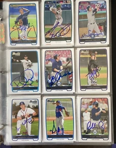 2012 BOWMAN PROSPECTS BASEBALL SIGNED AUTOGRAPHED CARDS - Picture 1 of 7