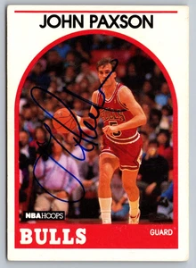 Aros de la NBA John Paxson firmado IP 1989-90 #89 CHICAGO BULLS AUTO - Imagen 1 de 2